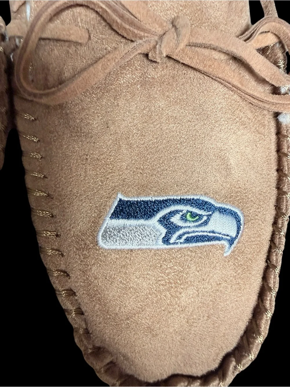 💙💚 NWT Seattle Seahawks Forever Collectibles Sherpa Moccasin Slippers 💚💙